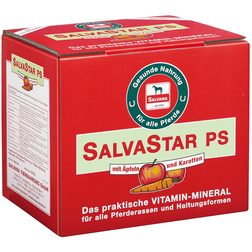 Salvastar PS mit Äpfeln und Karotten